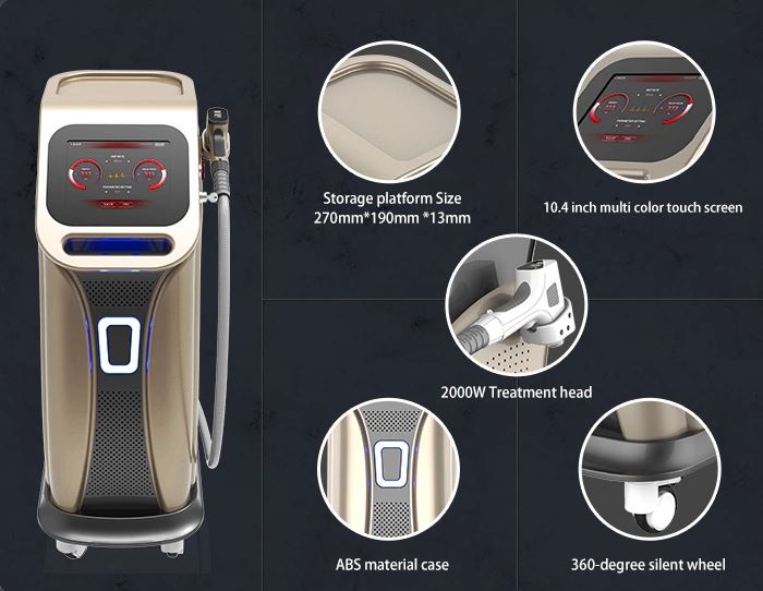 vertical 808nm diode laser machine